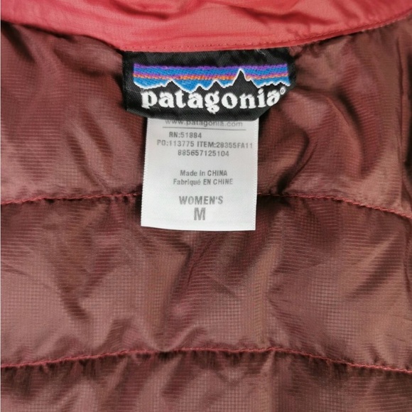 Patagonia Women's Long Full Zip Crewneck Fiona Down Parka Puffer Jacket Coat - Picture 10 of 10